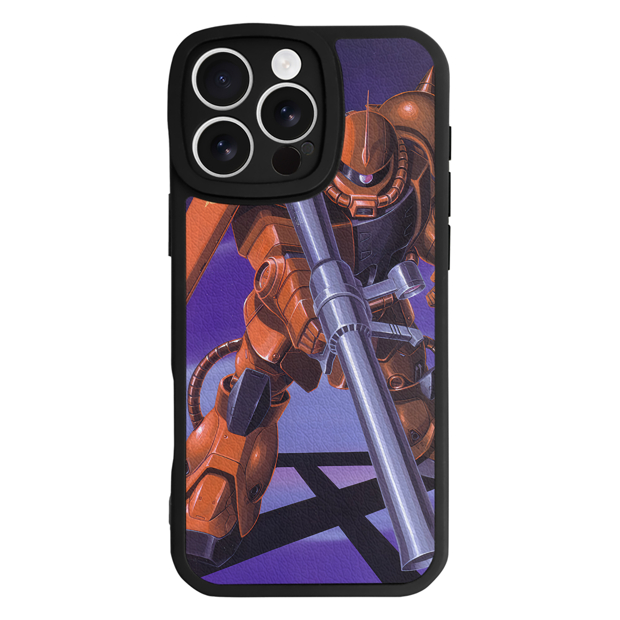 （画像用） 機動戦士ガンダム Mobile Suit Gundam 【iPhone 16シリーズ対応】シリコンスマホケース（レザー調） 材質：シリコン